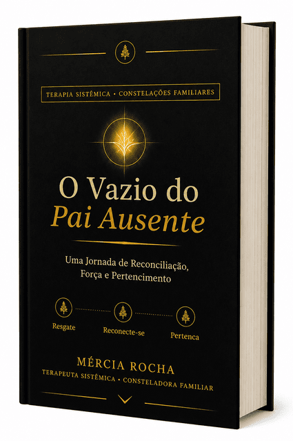 Capa do livro O Vazio do Pai Ausente de Mércia Rocha